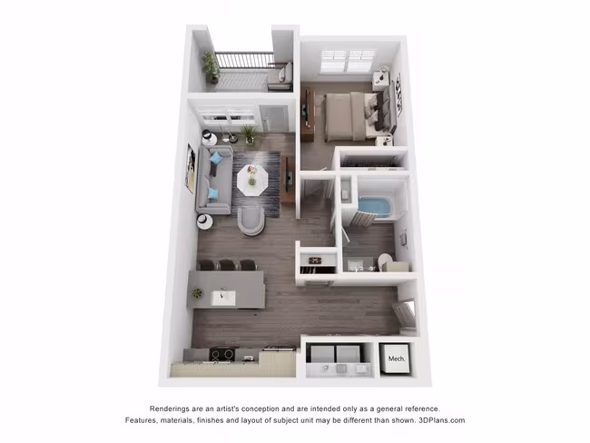Unit C306 E306 floor plan
